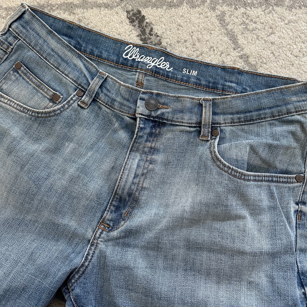(2) Wrangler Men’s Slim Jeans - size 36x30 - Picture 6 of 11